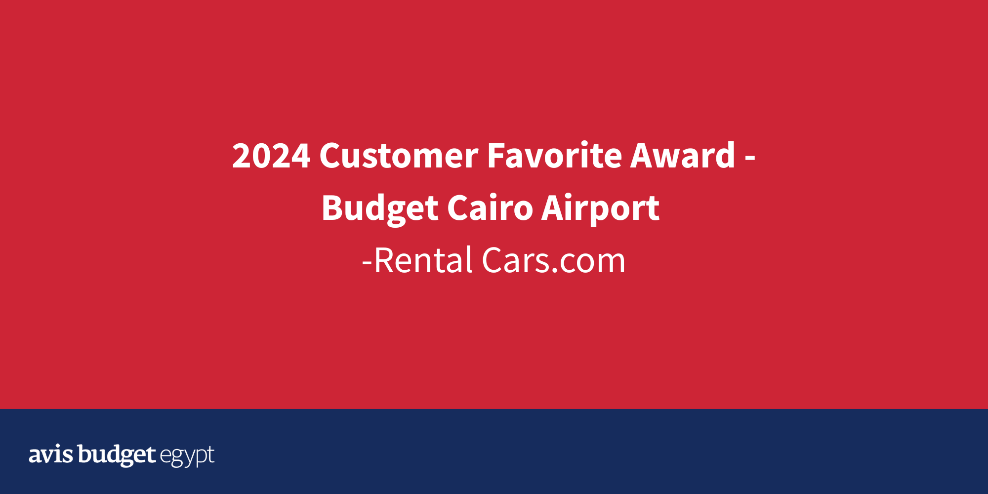 Customer Favorite Award - Budget Cairo Airport