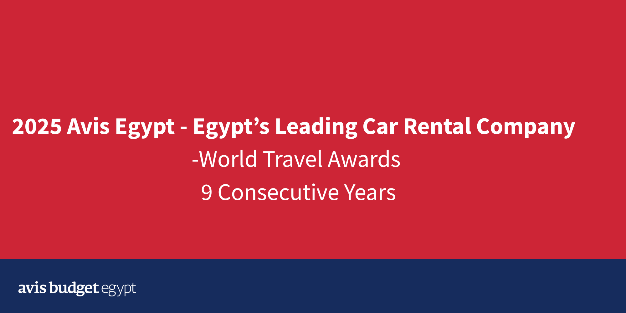 Egypt's Leading Car Rental Company - World Travel Awards