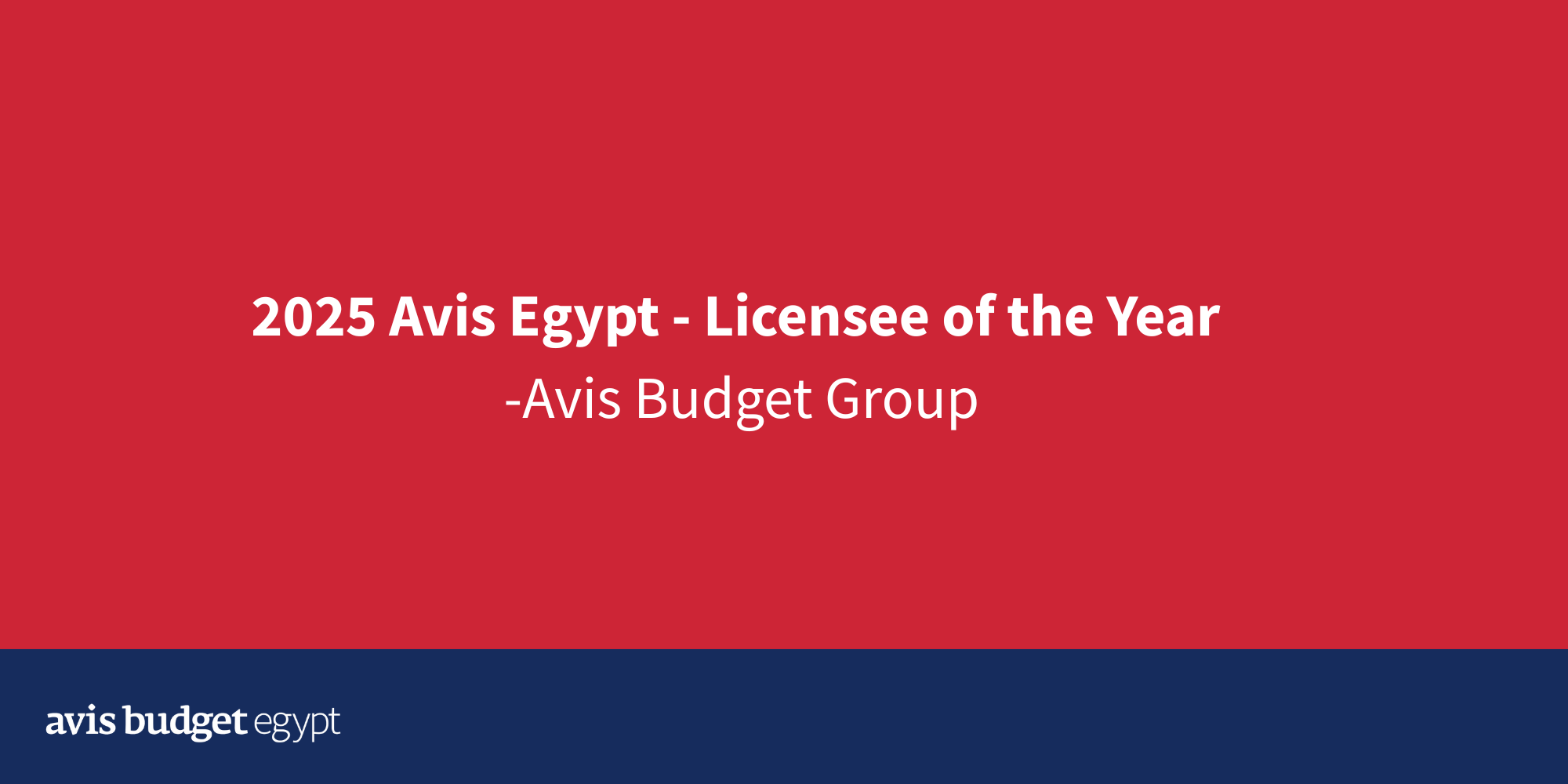 Licensee of the Year - Avis Budget Group